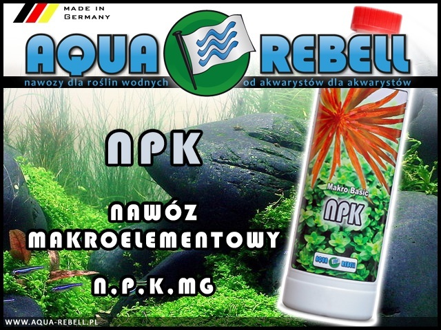Aqua Rebell NPK 500ml - podstawowy nawóz makroelementowy